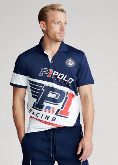 Polo Ralph Lauren Classic Fit Tech Piqué Polo Herre Danmark (QOMBX6218)